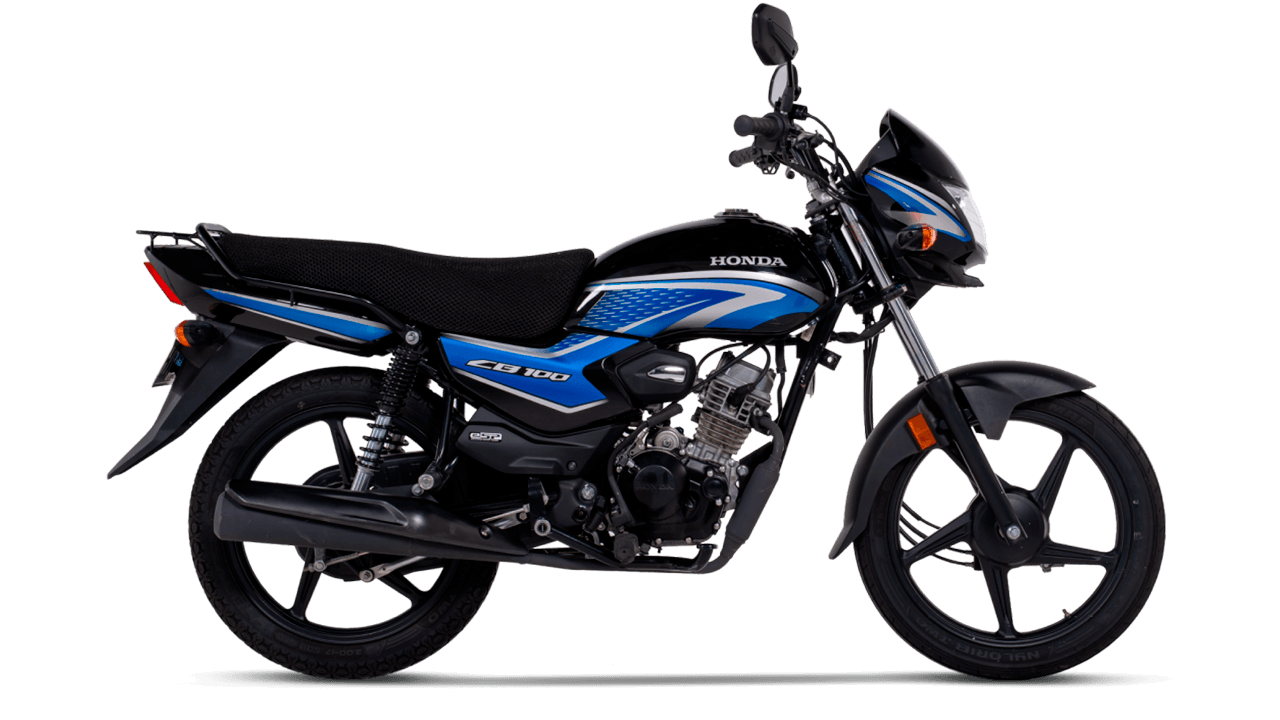 CB 100 lateral negro/azul