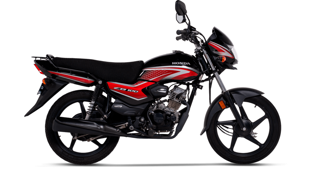 CB 100 lateral negro/roja