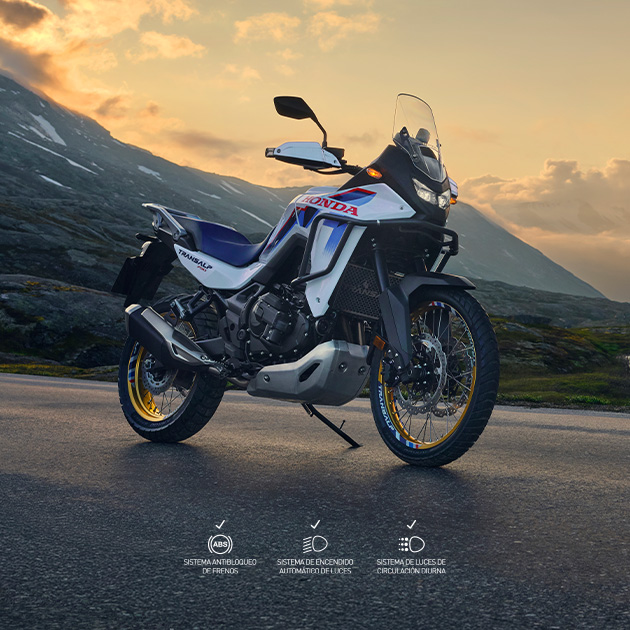Moto de aventura Honda transalp 