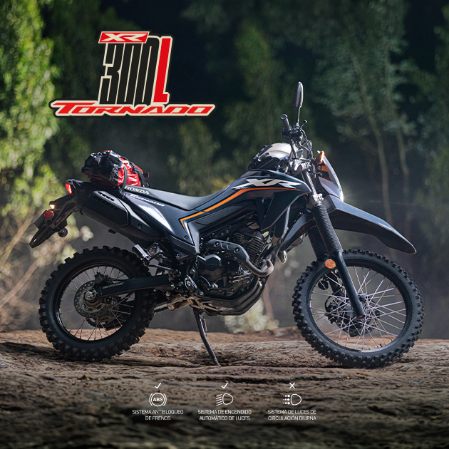 Moto xr300l tornado gris 