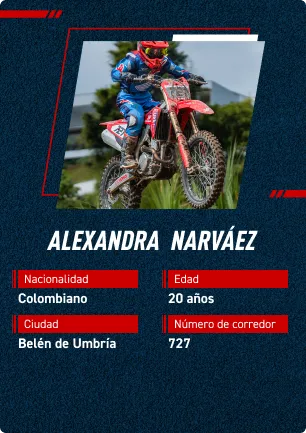 Card Alexandra Narváez reves