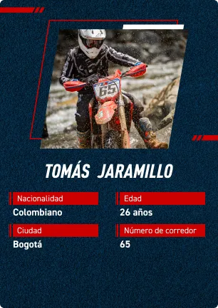 Card Tomás Jaramillo reves